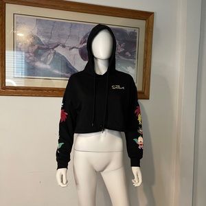 Womens simpsons crop sweater S